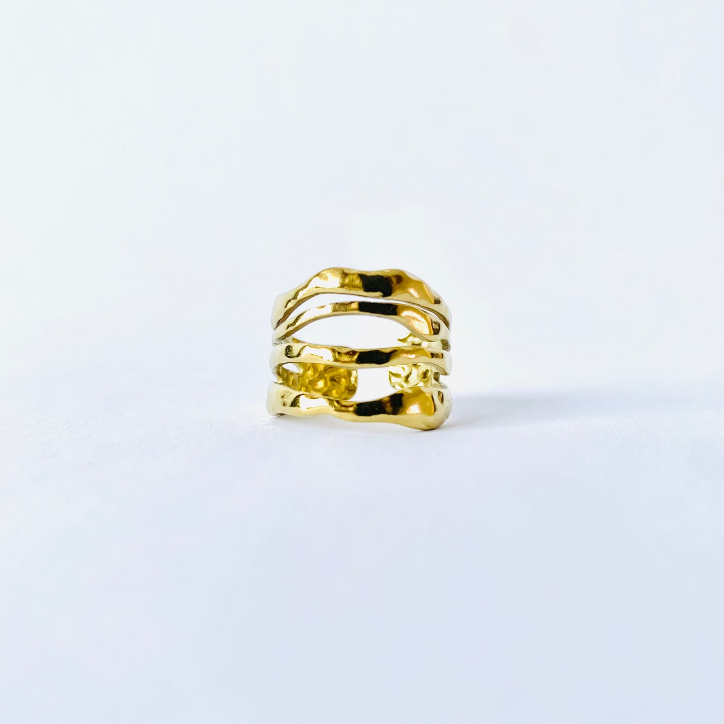 Golden Cascade Ring