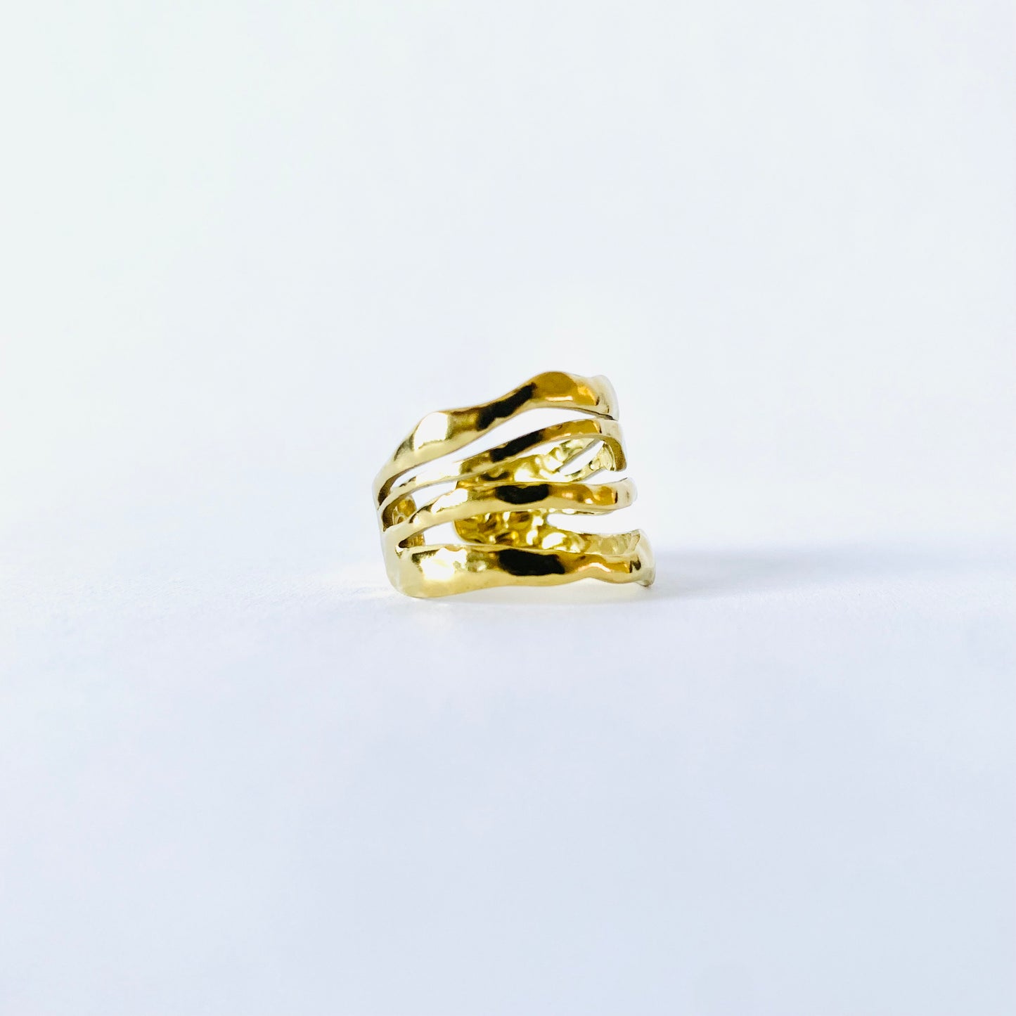 Golden Cascade Ring