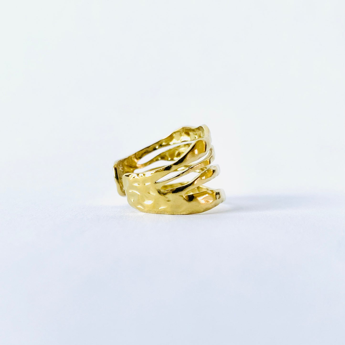 Golden Cascade Ring