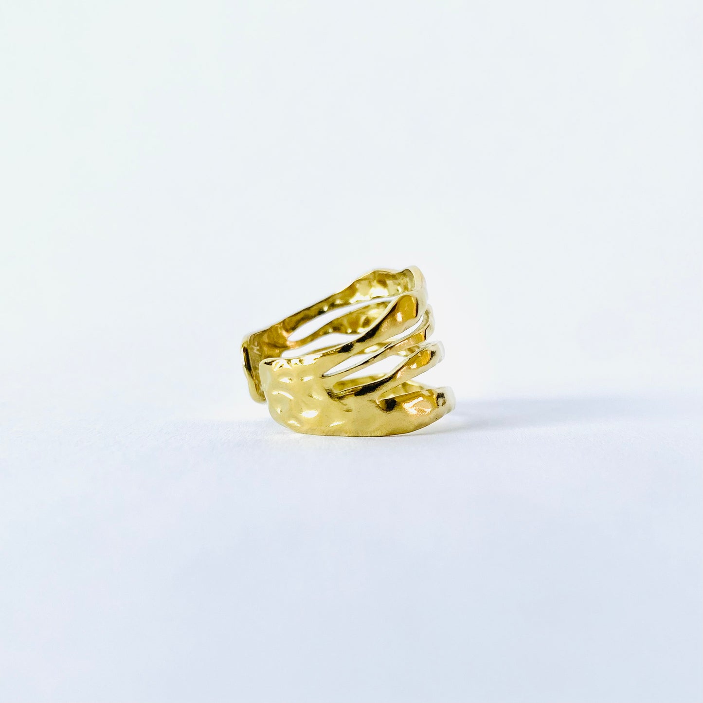 Golden Cascade Ring