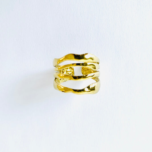 Golden Cascade Ring
