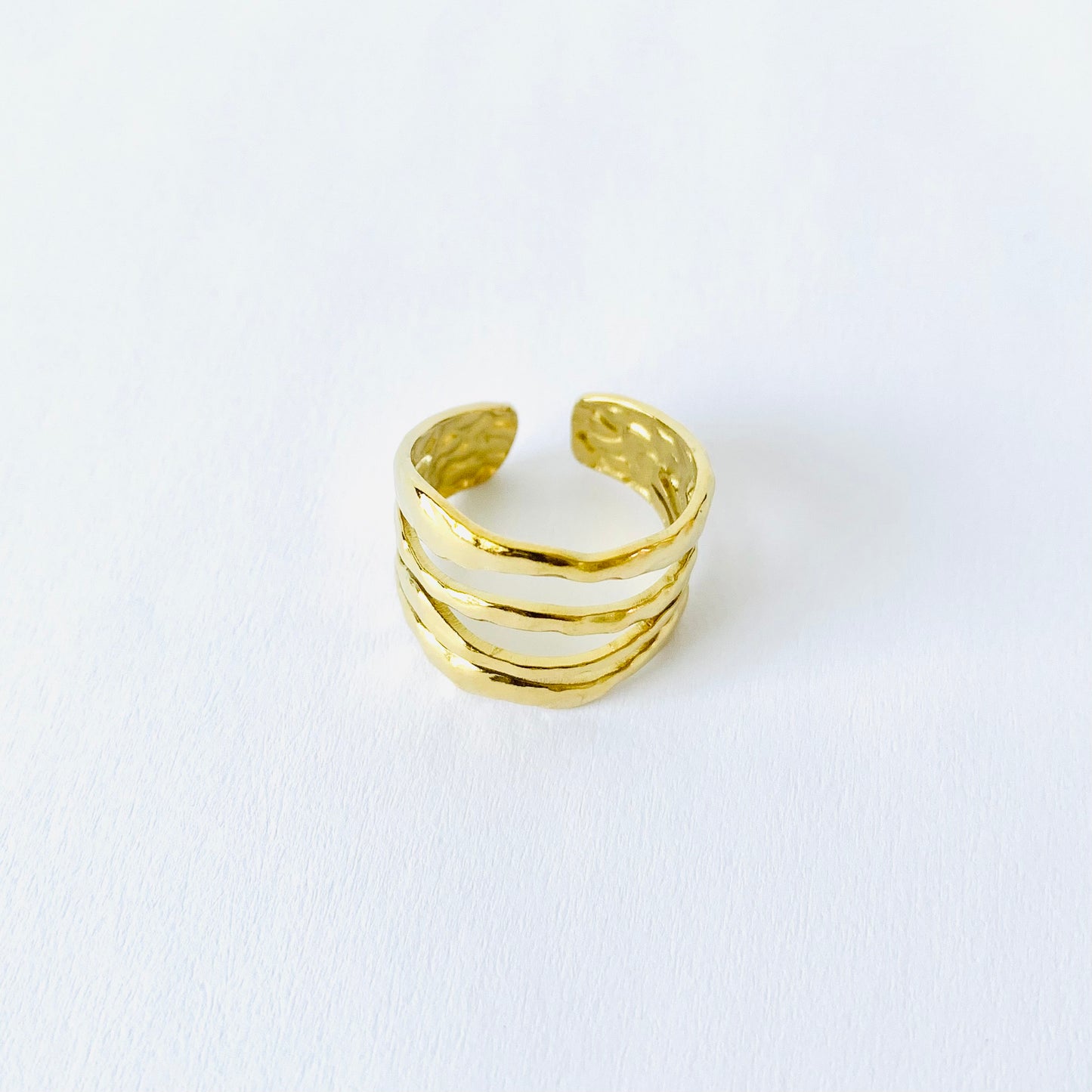 Golden Cascade Ring