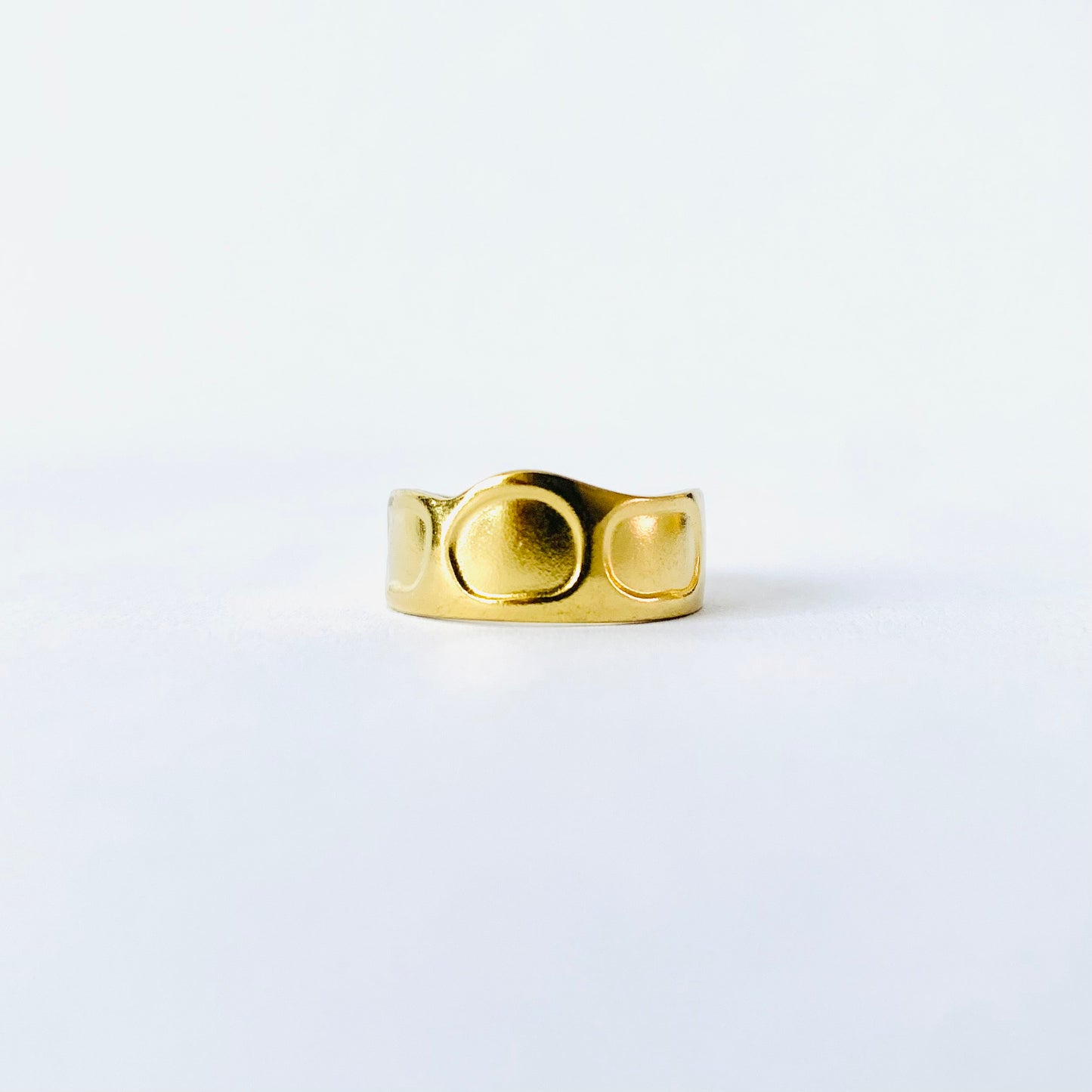 Geometric Sun Flower Ring