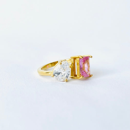 Duo Crystal Ring