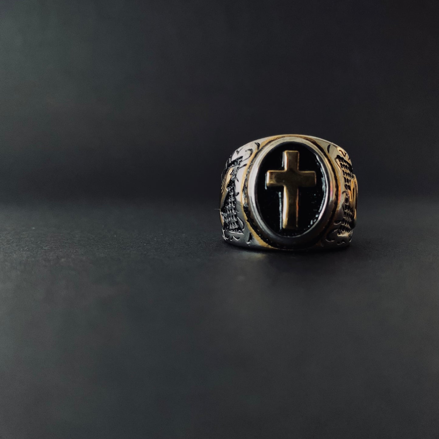 Cross Signet Ring