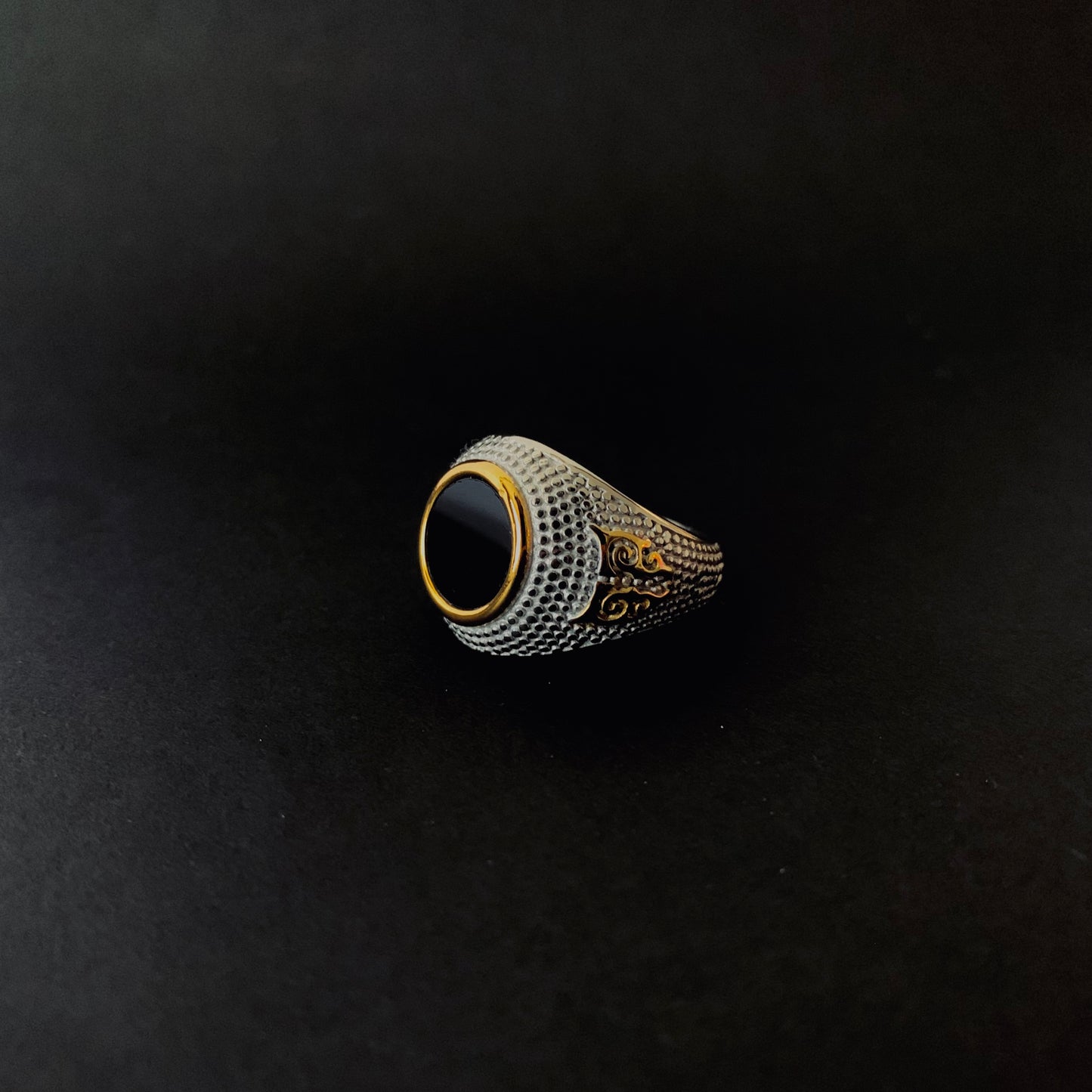 Black Onyx Signet Ring