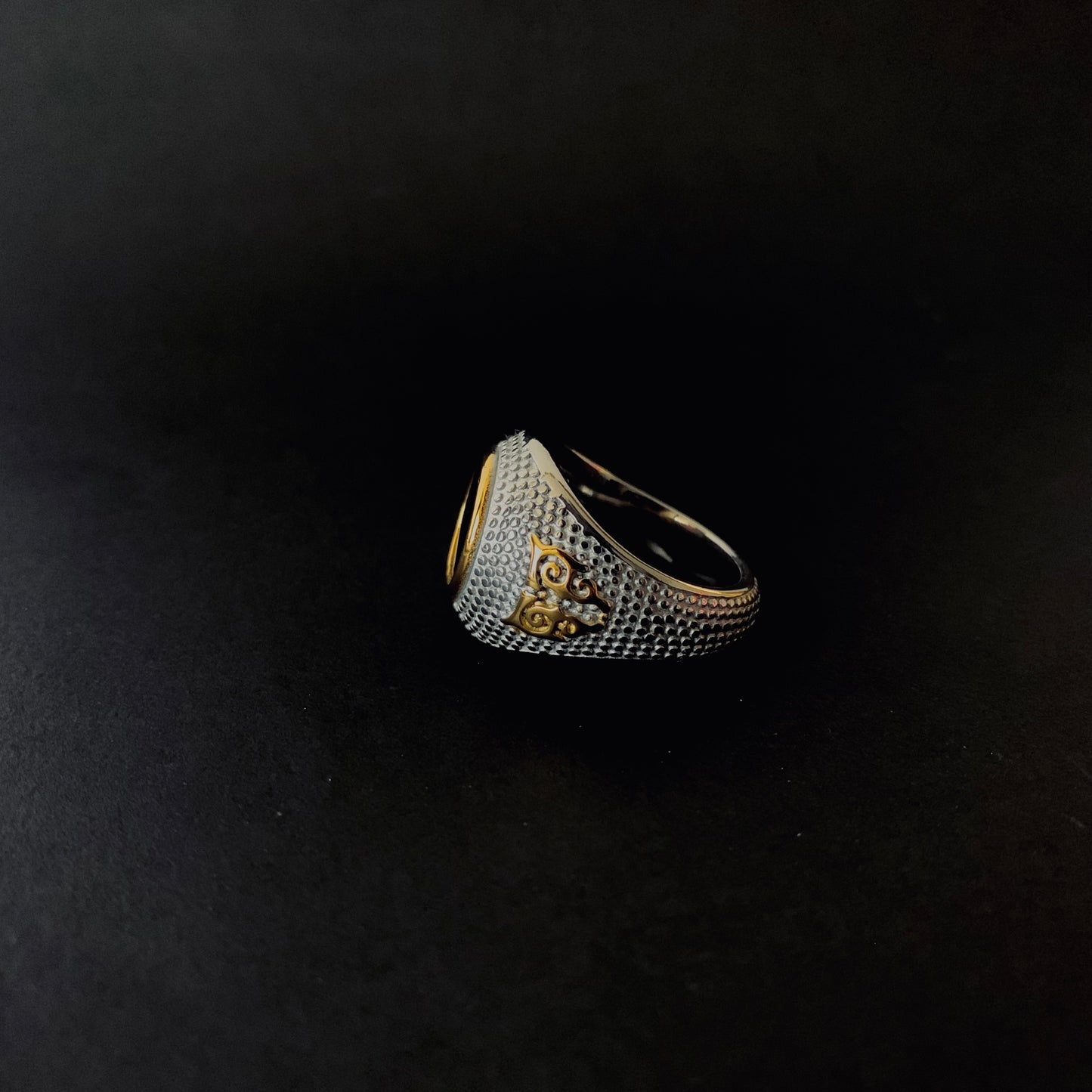 Black Onyx Signet Ring