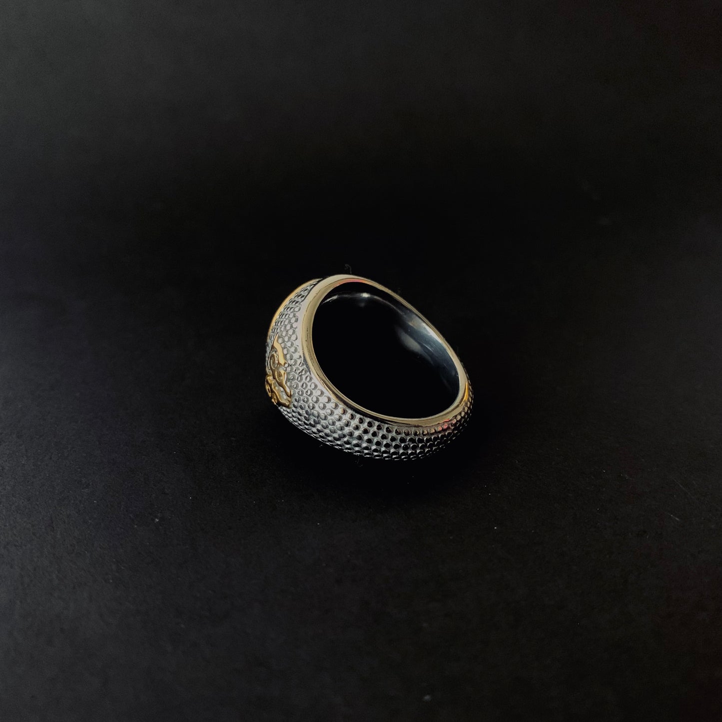 Black Onyx Signet Ring
