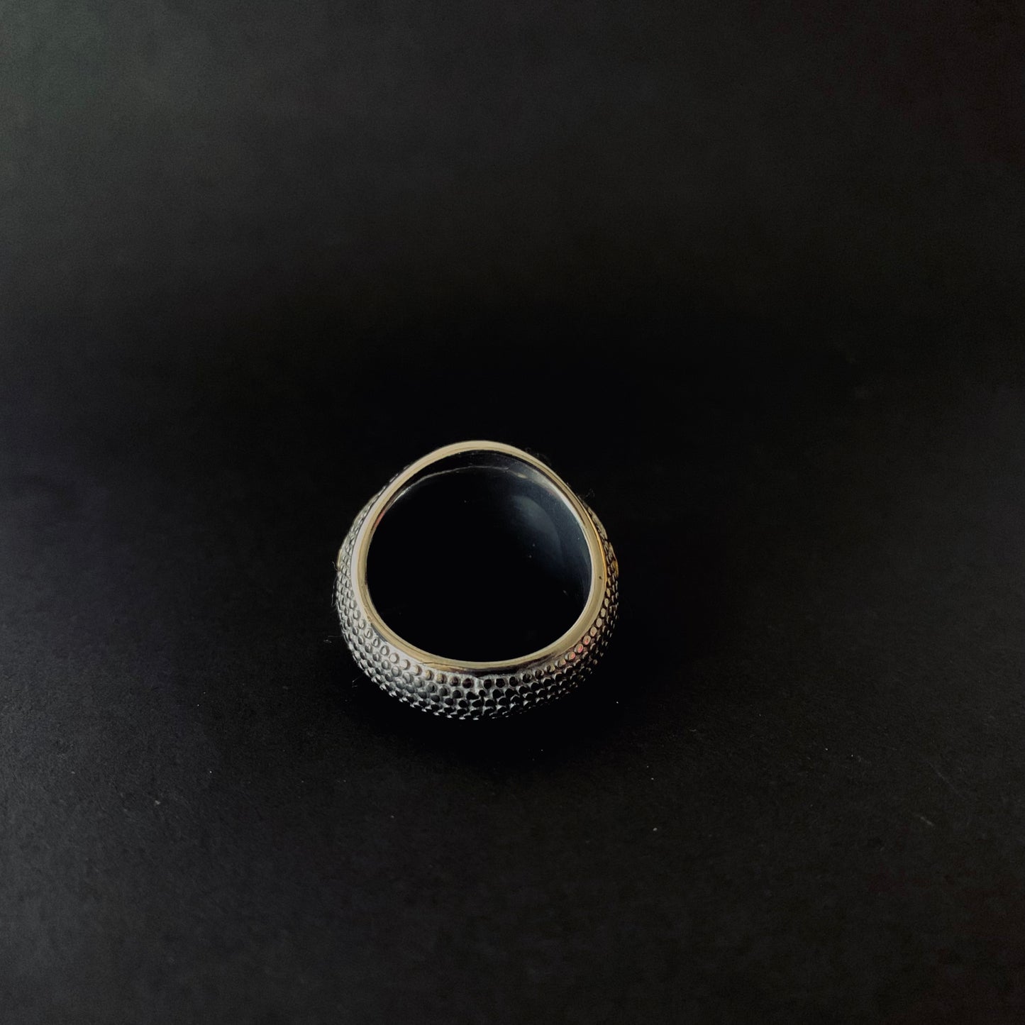 Black Onyx Signet Ring