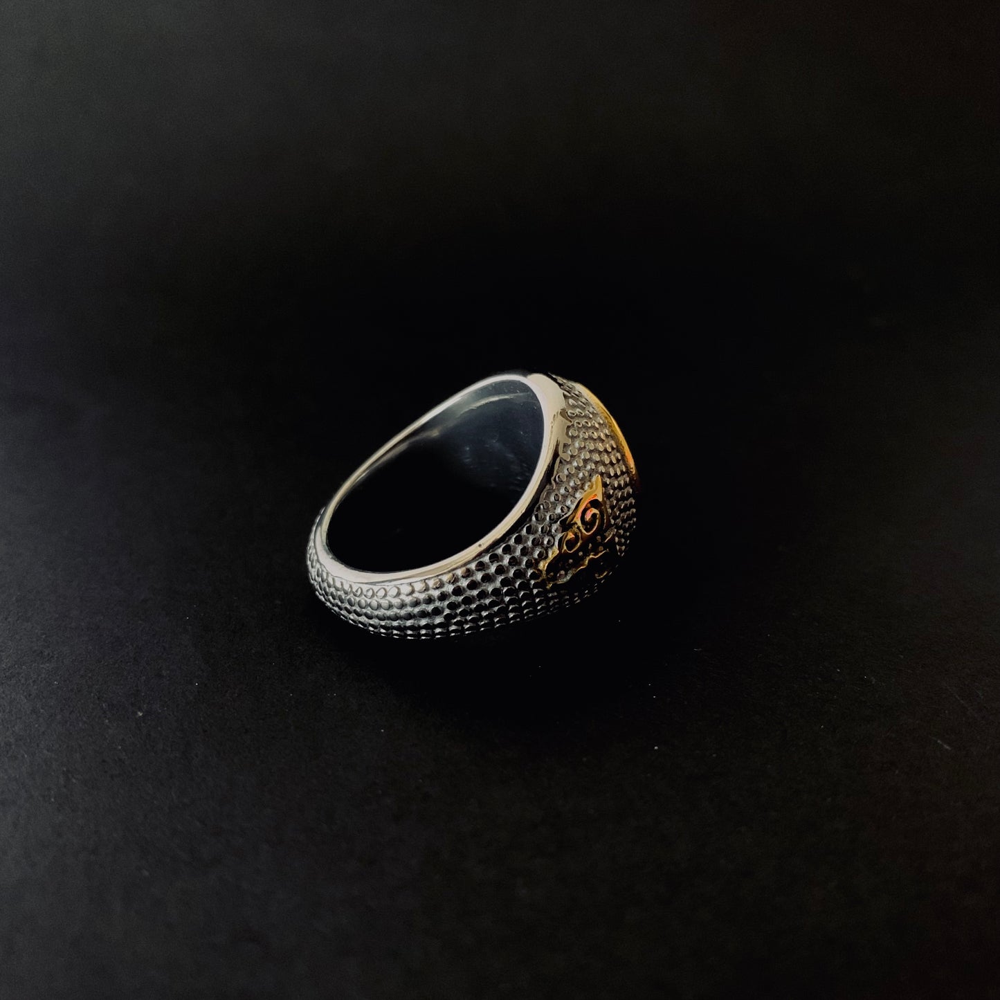 Black Onyx Signet Ring