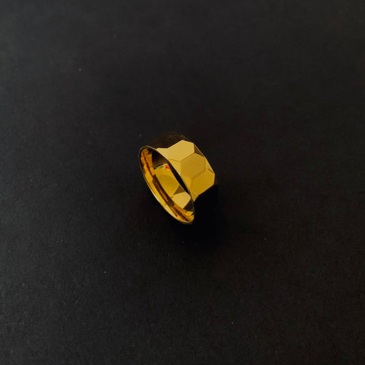 Faceted Golden Ring