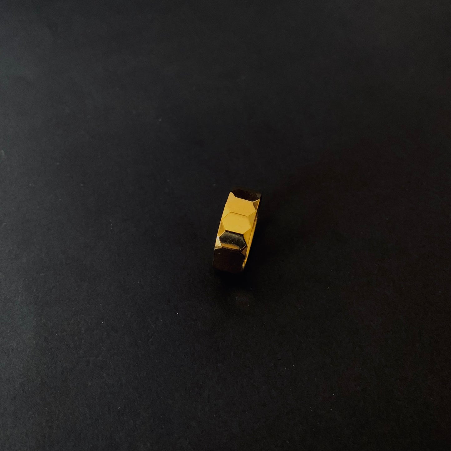 Faceted Golden Ring