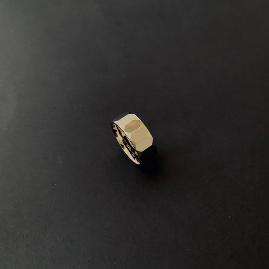 Silver Faceted Ring